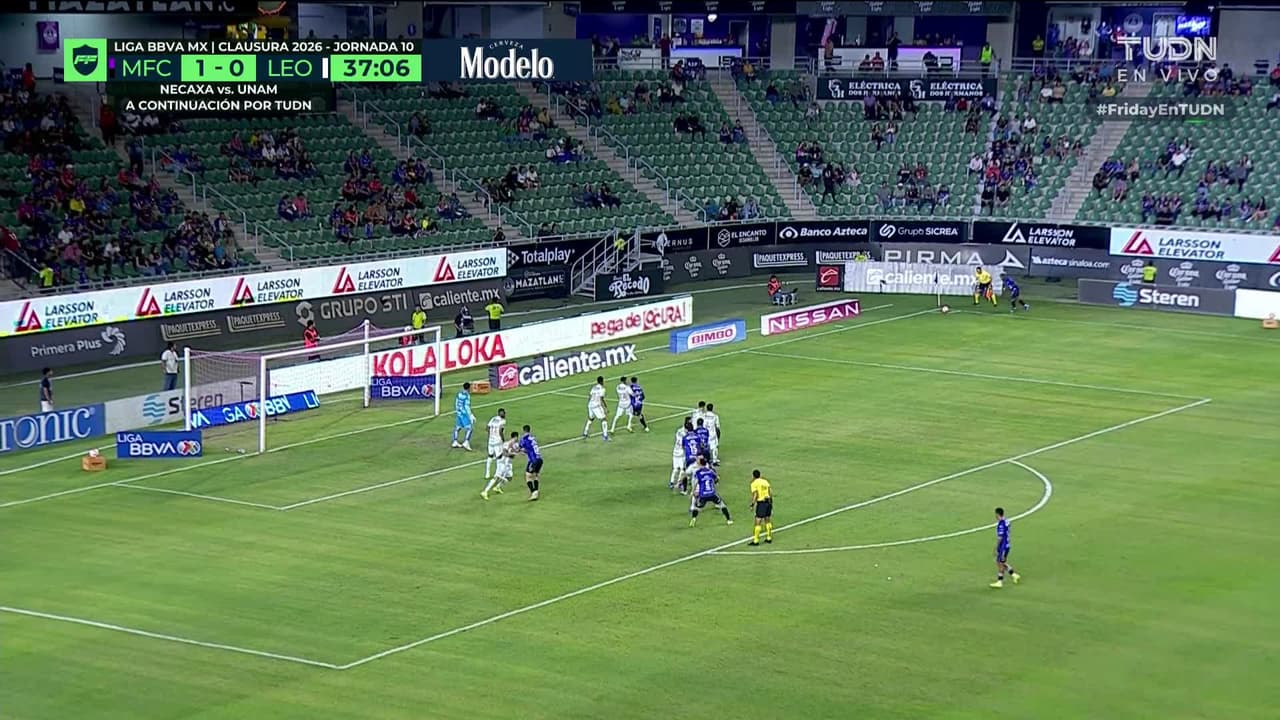 ¡GOL!  anota para Mazatlán FC. Brian Rubio