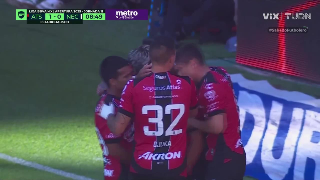 ¡Gol del Atlas! Mateo abre el marcador en el Jalisco para el Rojinegro