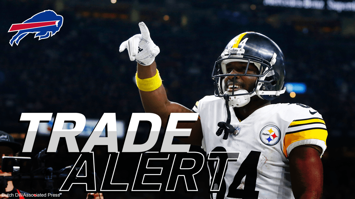 Los Buffalo Bills están negociando hacer un intercambio con Pittsburgh para quedarse con el WR Antonio Brown.