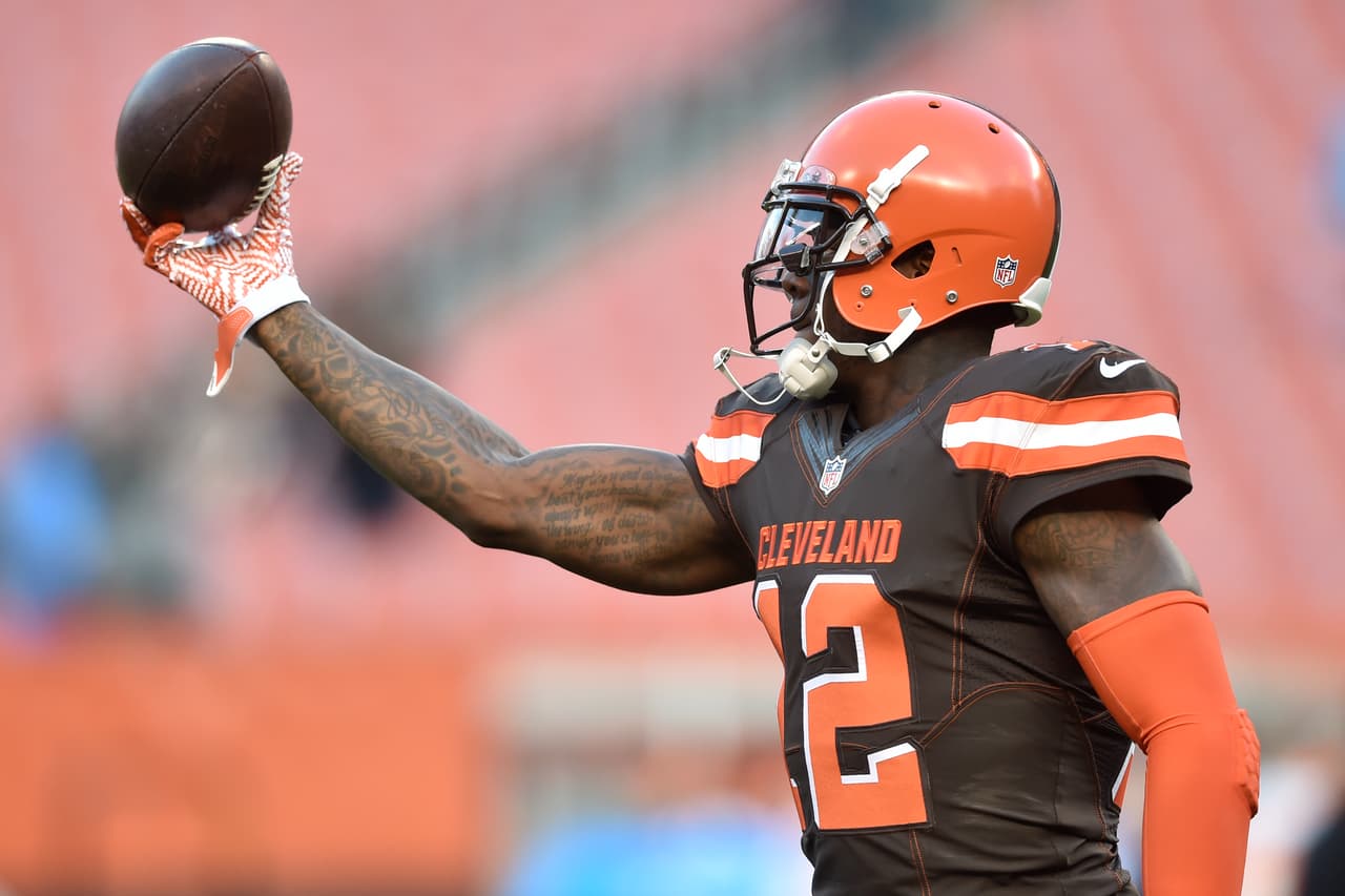 Cleveland Browns wide receiver Josh Gordon practices before an NFL preseason football game against the Chicago Bears, Thursday, Sept. 1, 2016, in Cleveland. (AP Photo/David Richard)