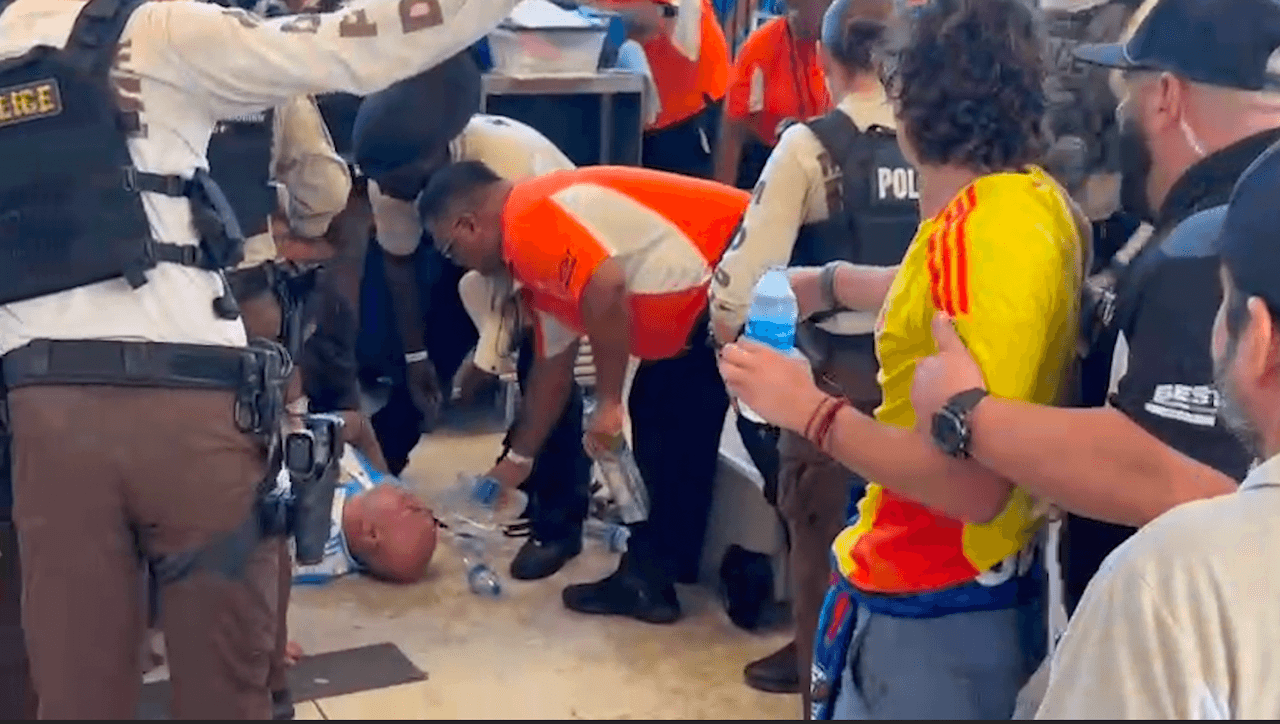 Fans desmayados y caos previo a la Final de Copa América 2024 