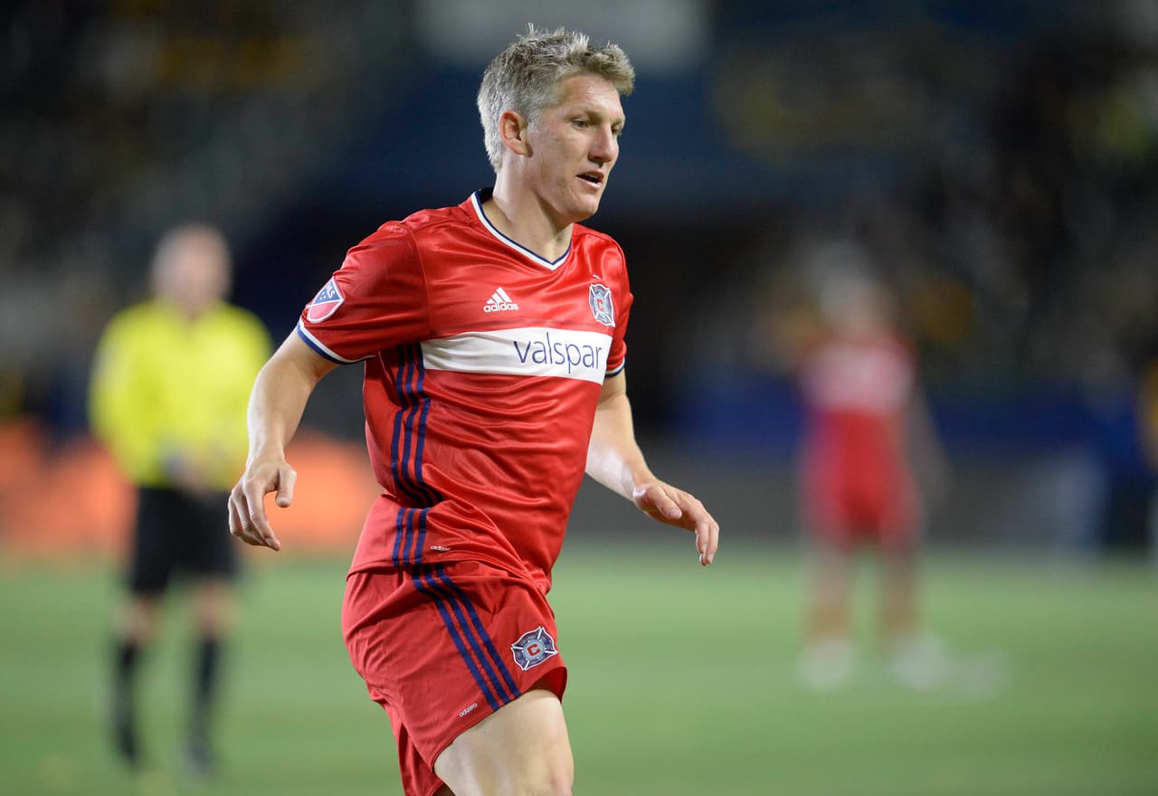 May 6, 2017; Carson, CA, USA; Chicago Fire midfielder Bastian Schweinsteiger (31) in action against the Los Angeles Galaxy during the second half at StubHub Center. Mandatory Credit: Gary A. Vasquez-USA TODAY Sports