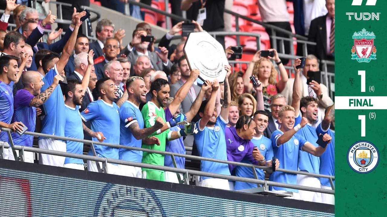 Manchester City obtiene la Community Shield ante el Liverpool