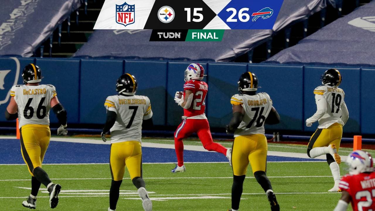 Bills tropiezan por segunda vez a Steelers en Semana 14 de NFL