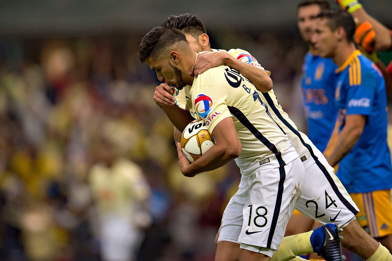 Bruno Valdez hizo el gol del América en el juego de ida de la final del Apertura 2016.