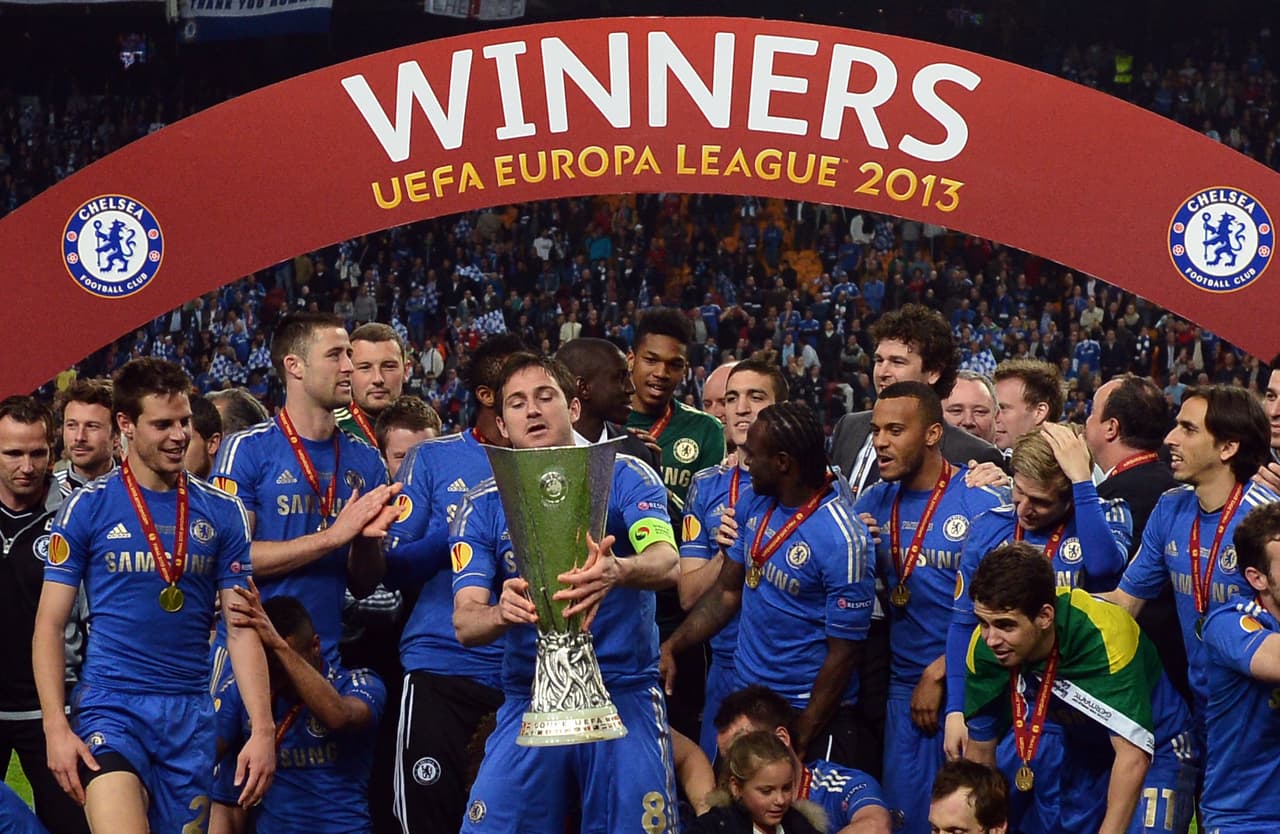 El último título de Lampard con Chelsea fue el de Europa League en 2013 contra Benfica.