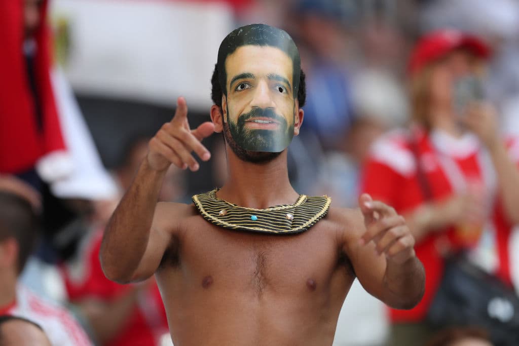 Los seguidores de Egipto y Arabia Saudita disfrutan de su último partido en su tercera presentación en el grupo A del Mundial de Rusia 2018.
