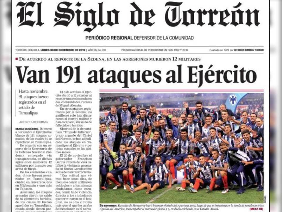Las portadas de la prensa mexicana reaccionan a la Gran Final del futbol mexicano que vio a Rayados coronarse desde los 11 pasos.