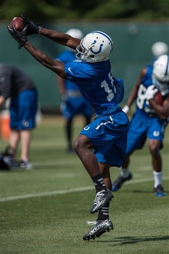 Mira las mejores tomas del WR novato de los Indianapolis Colts, Phillip Dorsett, durante su sesión de fotos y durante el campo de entrenamiento (AP-NFL).
