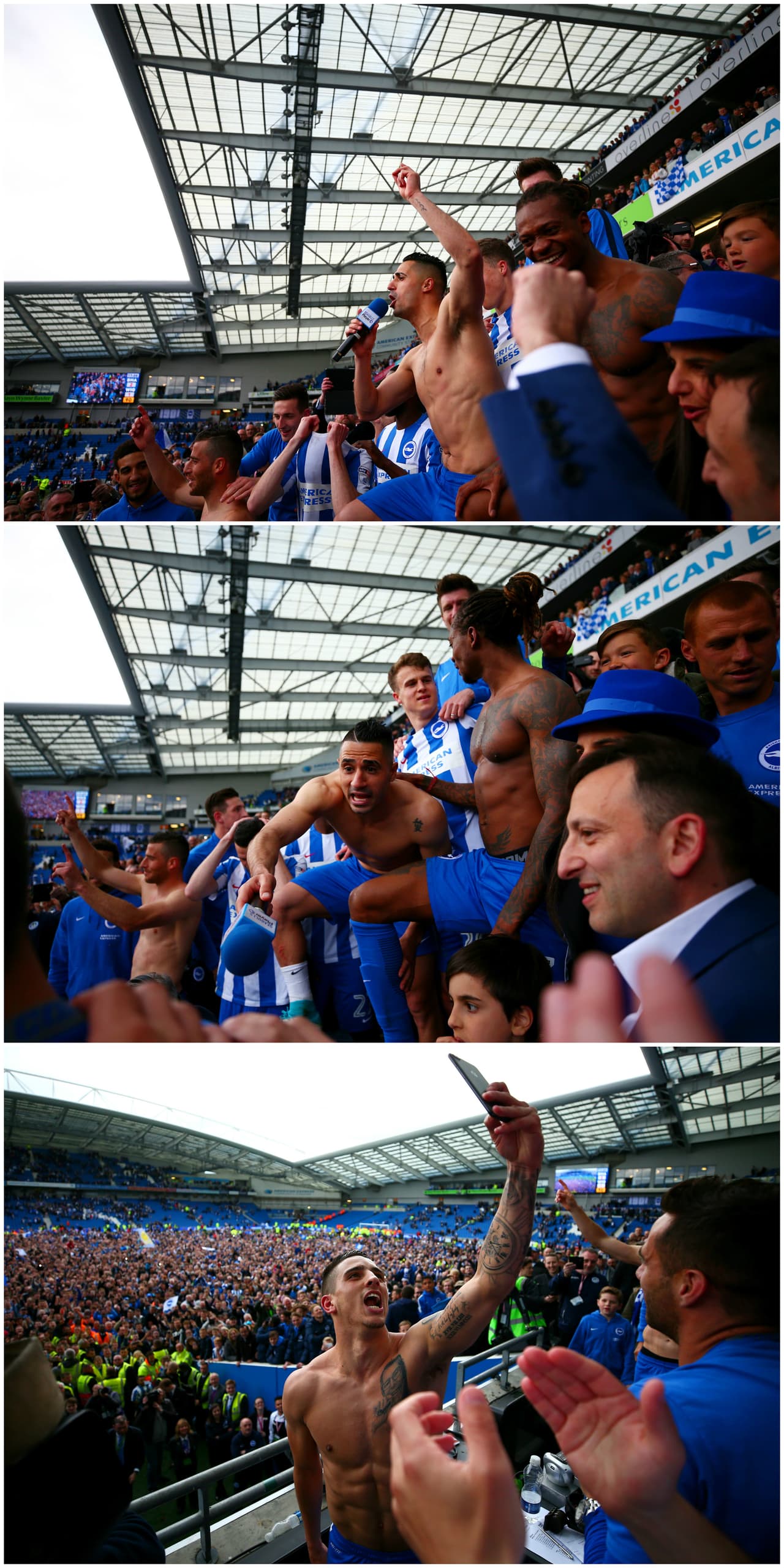 El francés Anthony Knockaert, quien jugó también en el Leicester City, se robó el show de la tarde.