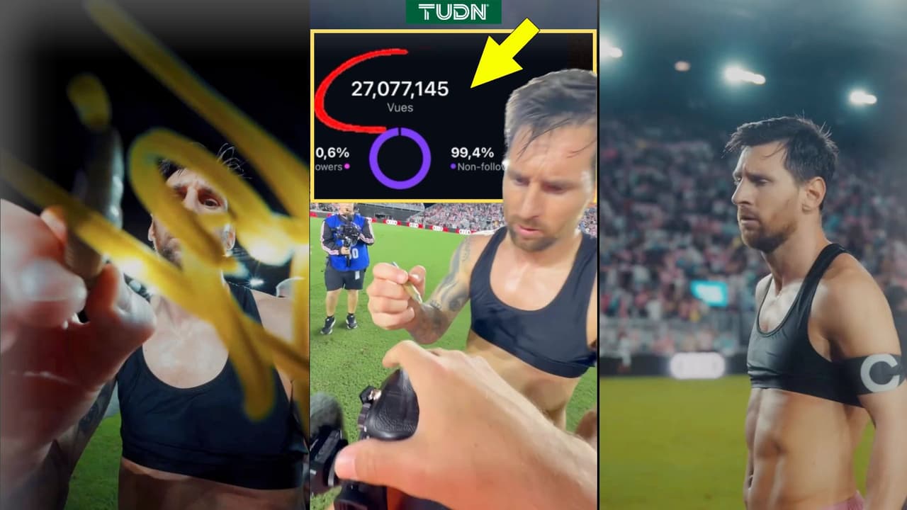 Lionel Messi dio un autógrafo fuera de lo normal tras marcar dos goles con el Inter Miami