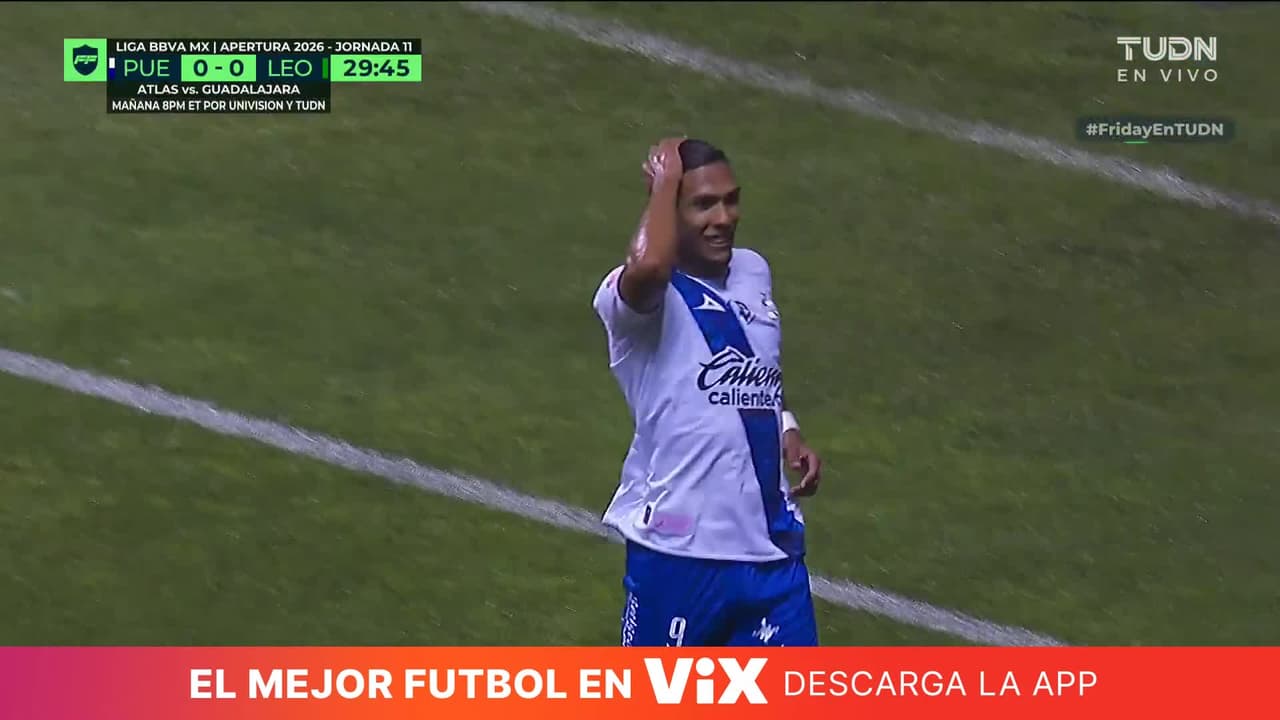 ¡No lo canten! Puebla festeja, pero el árbitro anula el gol ante León