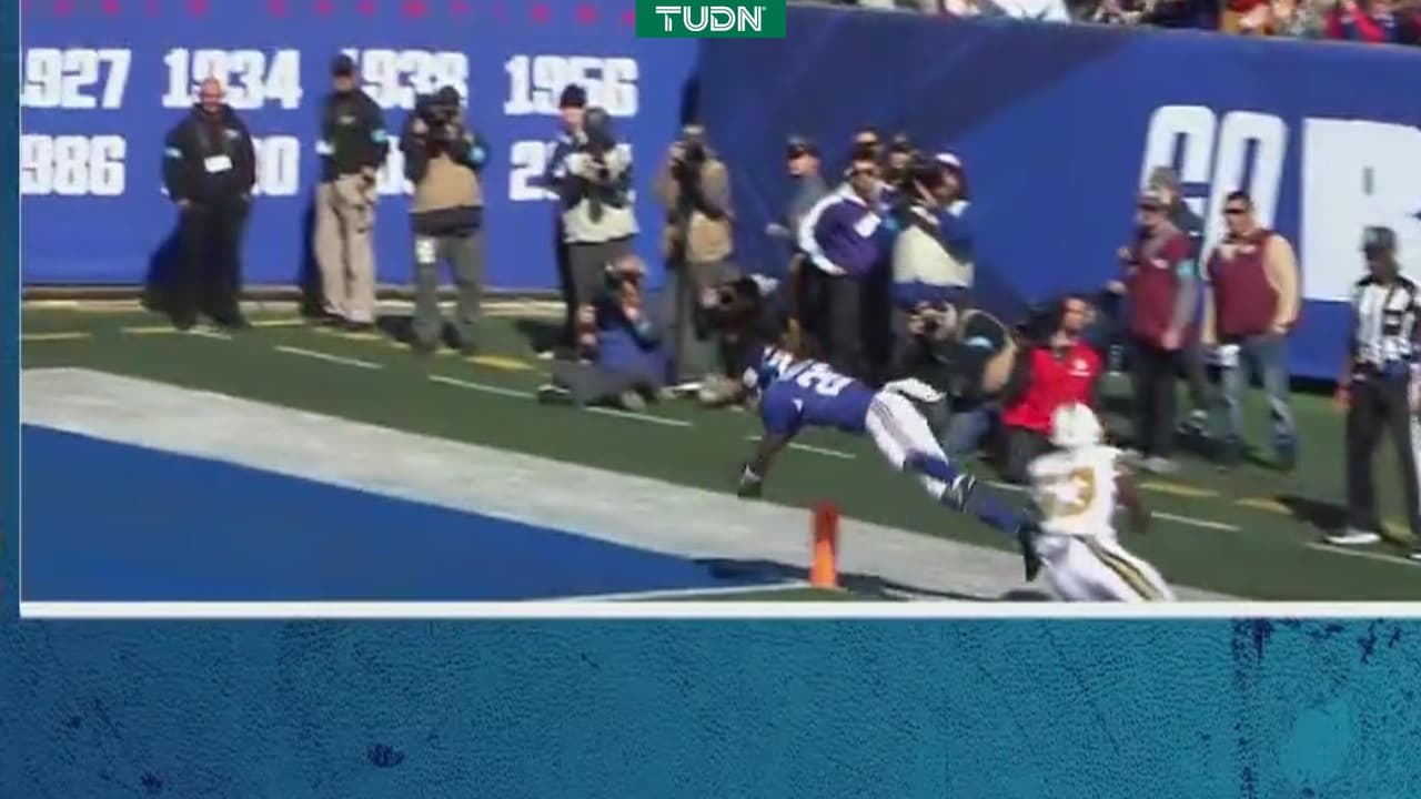 ¡Voló para el TD! Tyrone Tracy encuentra las diagonales para Giants