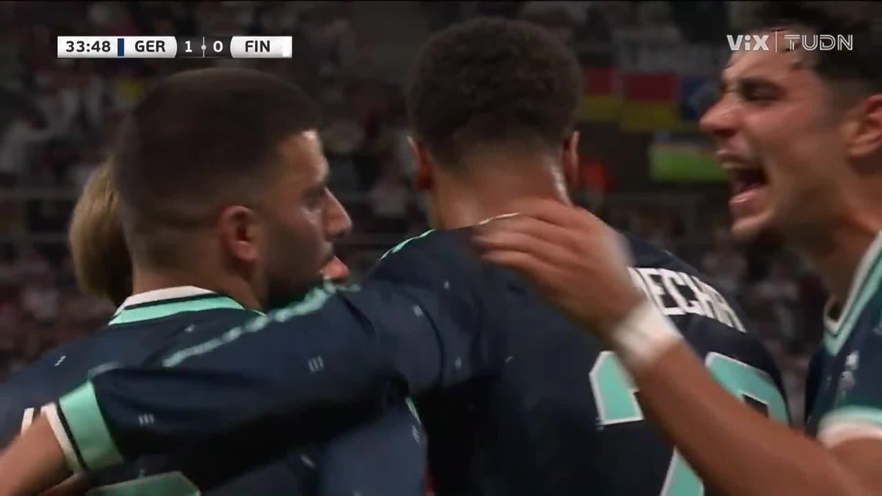¡Golazo de Alemania! Cabezazo letal de Undav para poner el primero