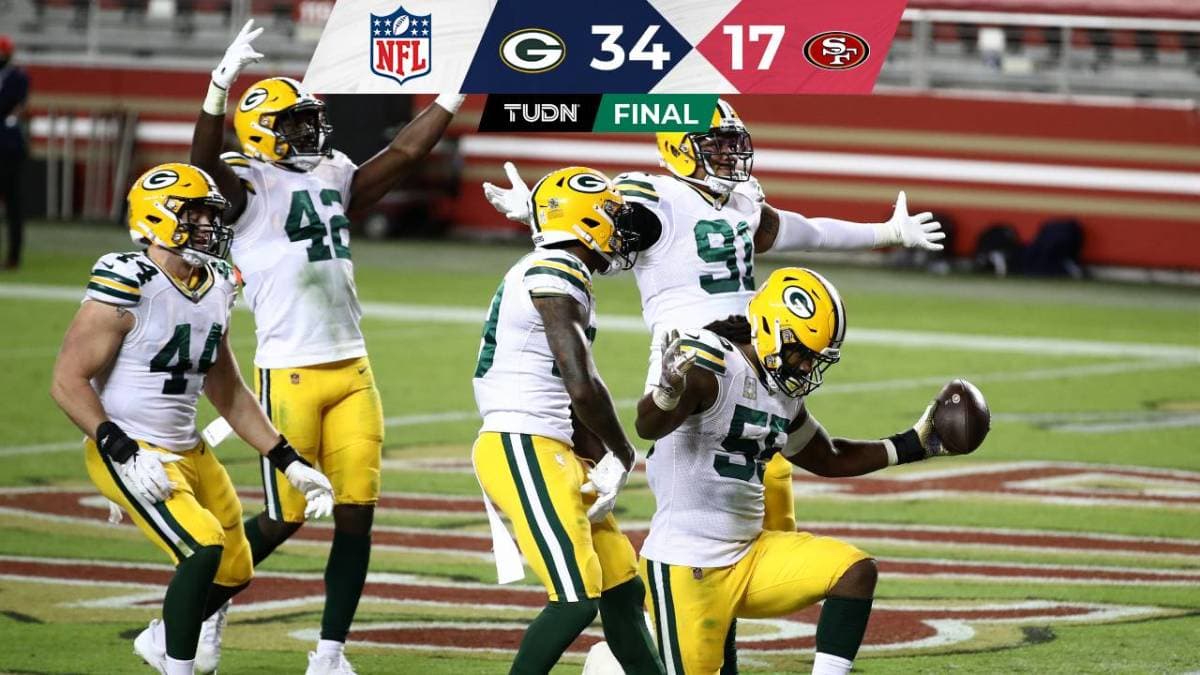 ¡Exhibidos! Packers se lucen ante unos 49ers raquíticos
