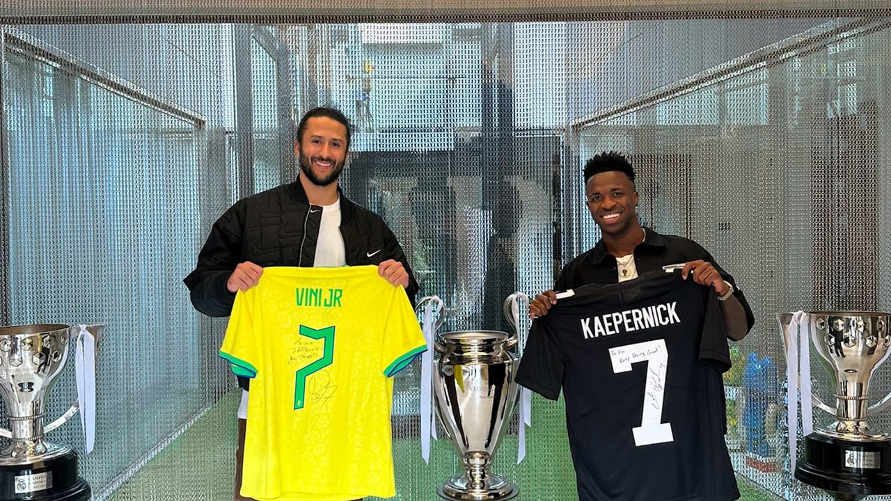 Colin Kaepernick y Vinícius Jr. se conocen, y hablan sobre el racismo