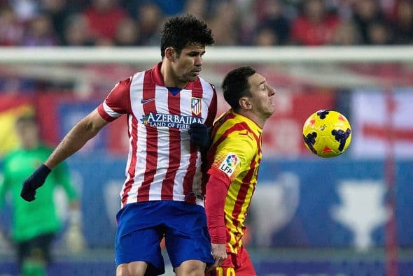 En la temporada 2013-14 empataron sin goles, en un partido en el que se esperaba un duelo de artilleros entre Diego Costa y Neymar. El Barcelona vio cortada una racha de 9 juegos seguidos anotando, mientras que el Atlético llegó a 4 encuentros con el arco inmaculado.