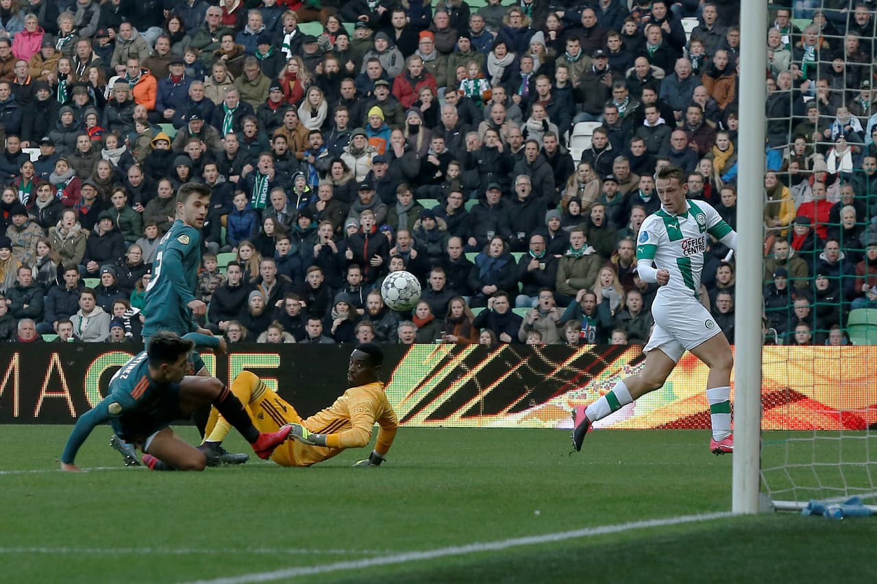 Groningen gana en casa 2-1 al Ajax y se mete en la pelea para disputar una de las copas. Ajax, aún con la derrota, sigue líder de la tabla en la Eredivisie. El mexicano Edson Álvarez no tuvo minutos en campo.