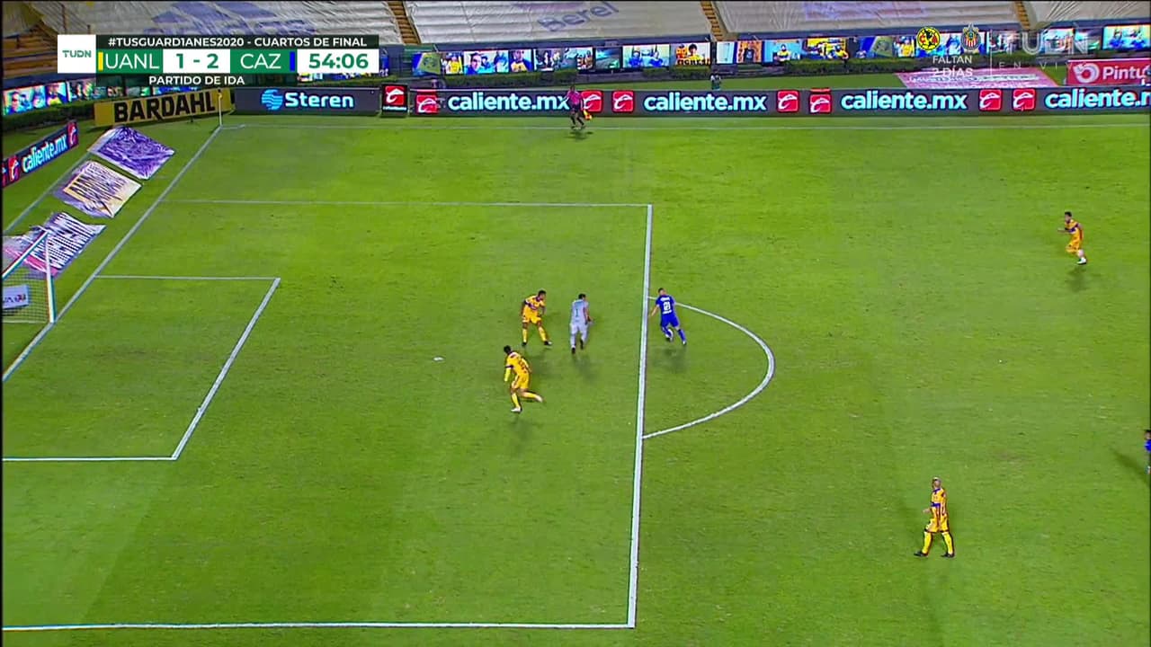 ¡GOOOL! Jonathan Javier Rodríguez Portillo anota para Cruz Azul.