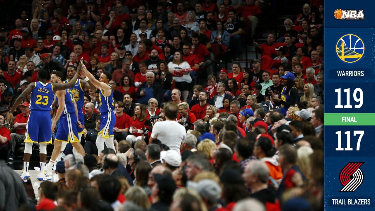 Los Warriors completan la barrida sobre los Blazers y van a sus quintas Finales al hilo