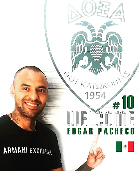 Inicialmente, para la campaña 2018-2109, Pacheco había llegado a un acuerdo con el Doxa Katokopias FC de la misma liga chipriota, pero pese a ser presentado, no jugó para el club de Nicosia.