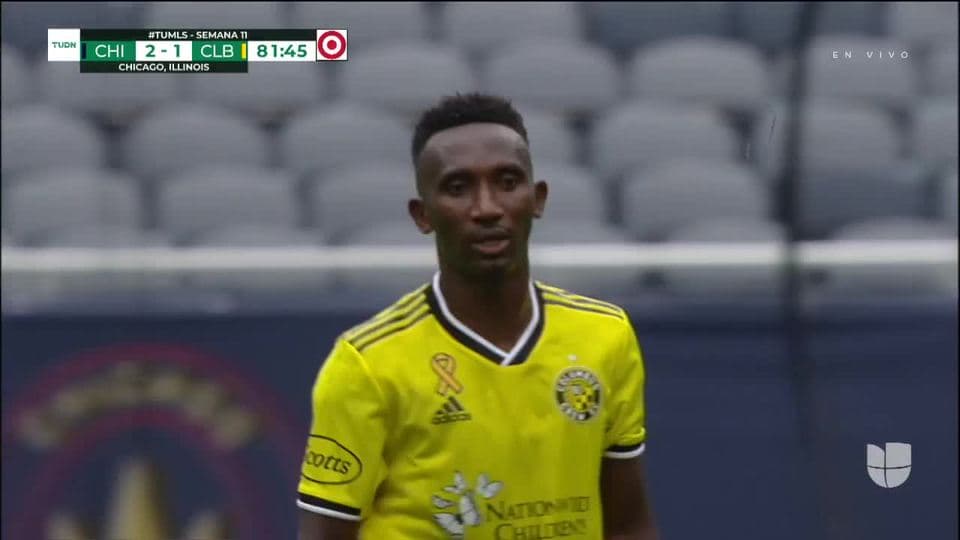 Tiro desviado de Harrison Afful