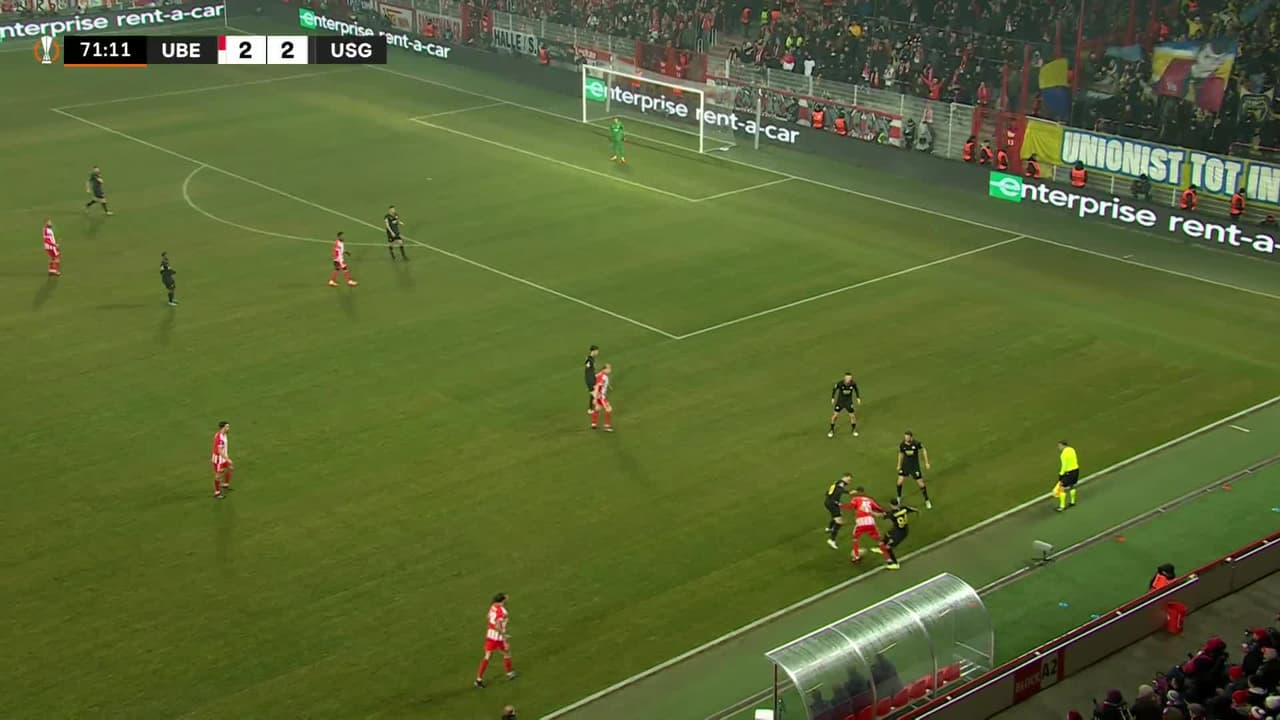 ¡Locura de partido! Boniface pone el 2-3 del Saint-Gilloise en Berlín
