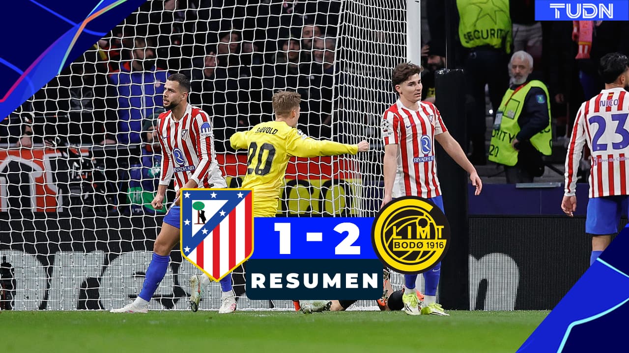 Resumen | Dolorosa derrota del Atlético ante Bodo/Glimt en Champions League