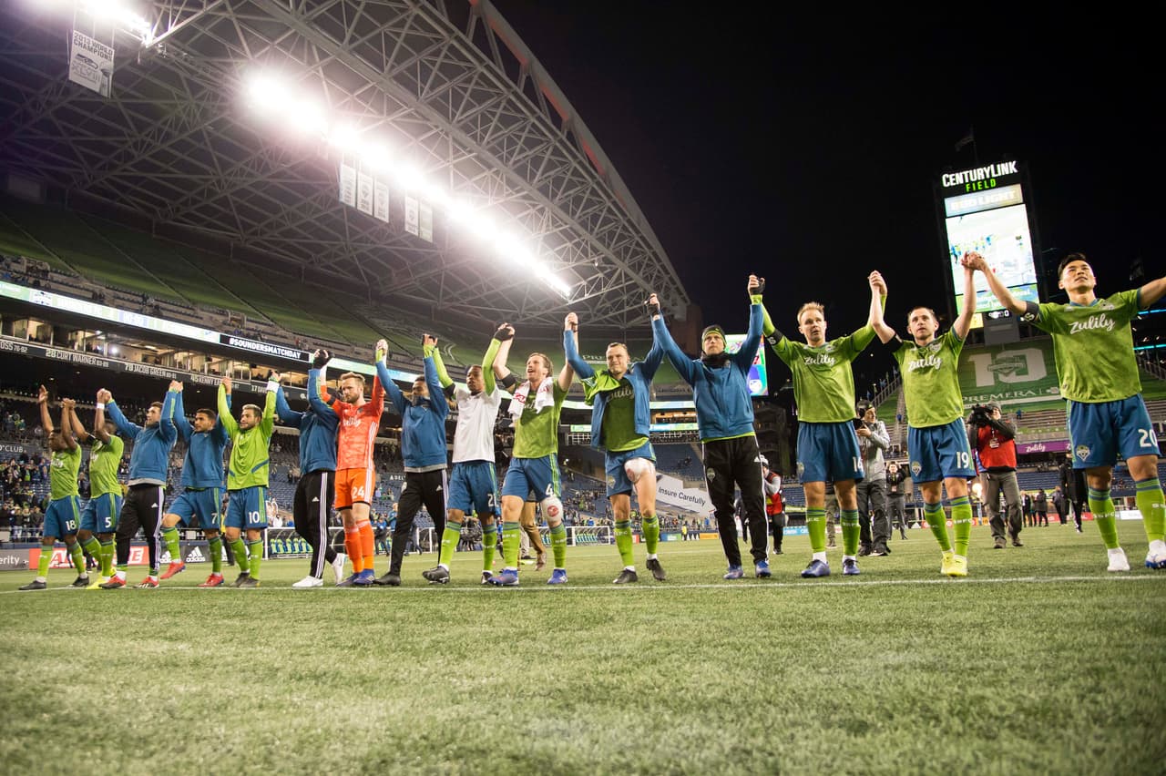 El marcador final fue de 4-1 para los Sounders, que un año más apuntan a ser candidatos a quedarse con el título.