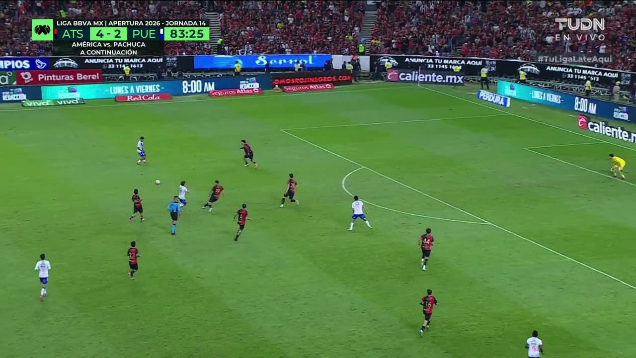 ¡GOL!  anota para Puebla. Omar Moreno