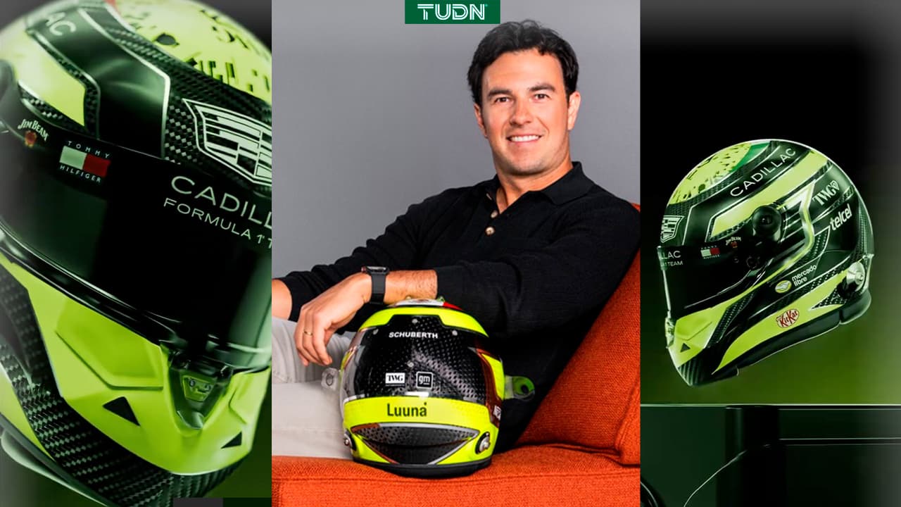 Sergio Pérez ya tiene casco para debutar con Cadillac en la Fórmula 1