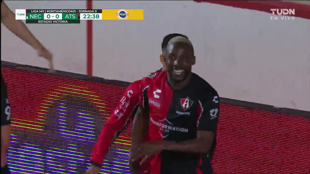 ¡GOL!  anota para Atlas. Julián Quiñones