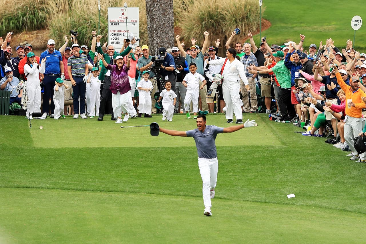 La euforia se apoderó del estadounidense de 1,93 metros de estatura y 91 kilogramos de peso.