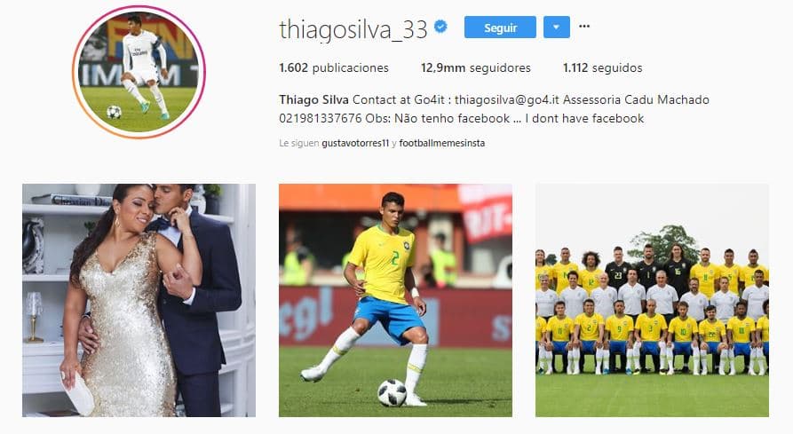 Cuenta en su perfil con 12,9 millones de seguidores.