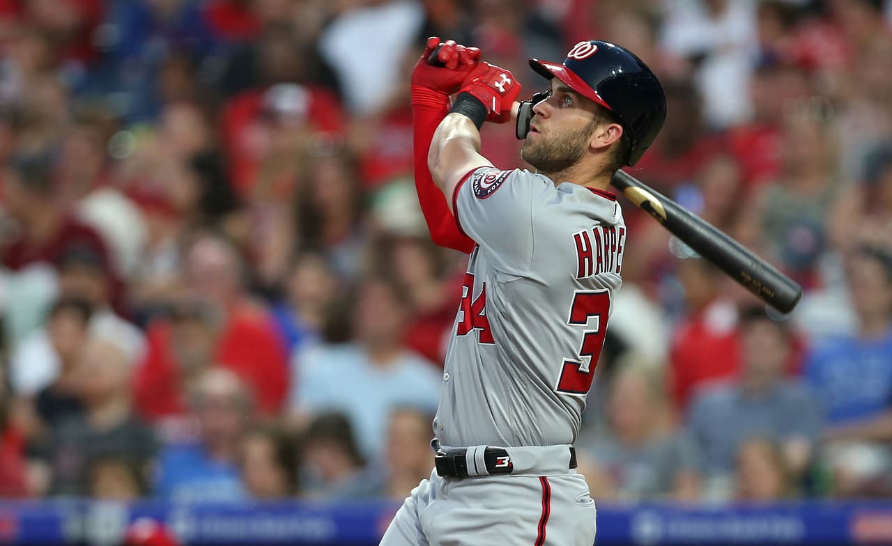 Encabeza la lista uno de los de casa, Bryce Harper, de los Nacionales de Washington. El estelar jardinero derecho de los Nats por el momento acumula 22 palos de vuelta entera.
