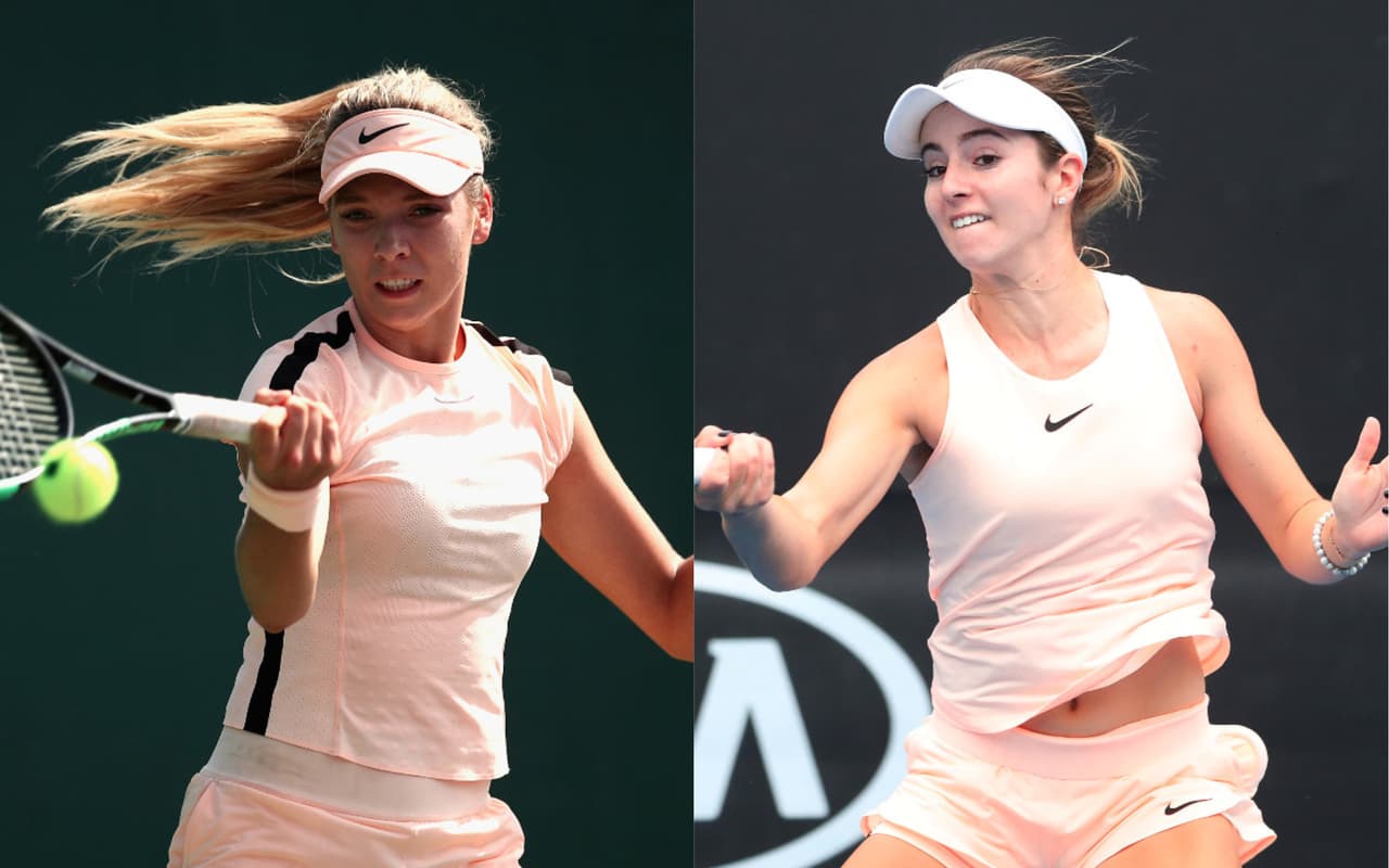 La británica Katie Boulter y la estadounidense Catherine Bellis son dos de las tenistas más bellas del circuito WTA, que se quedaron por fuera de primera ronda del Miami Open.