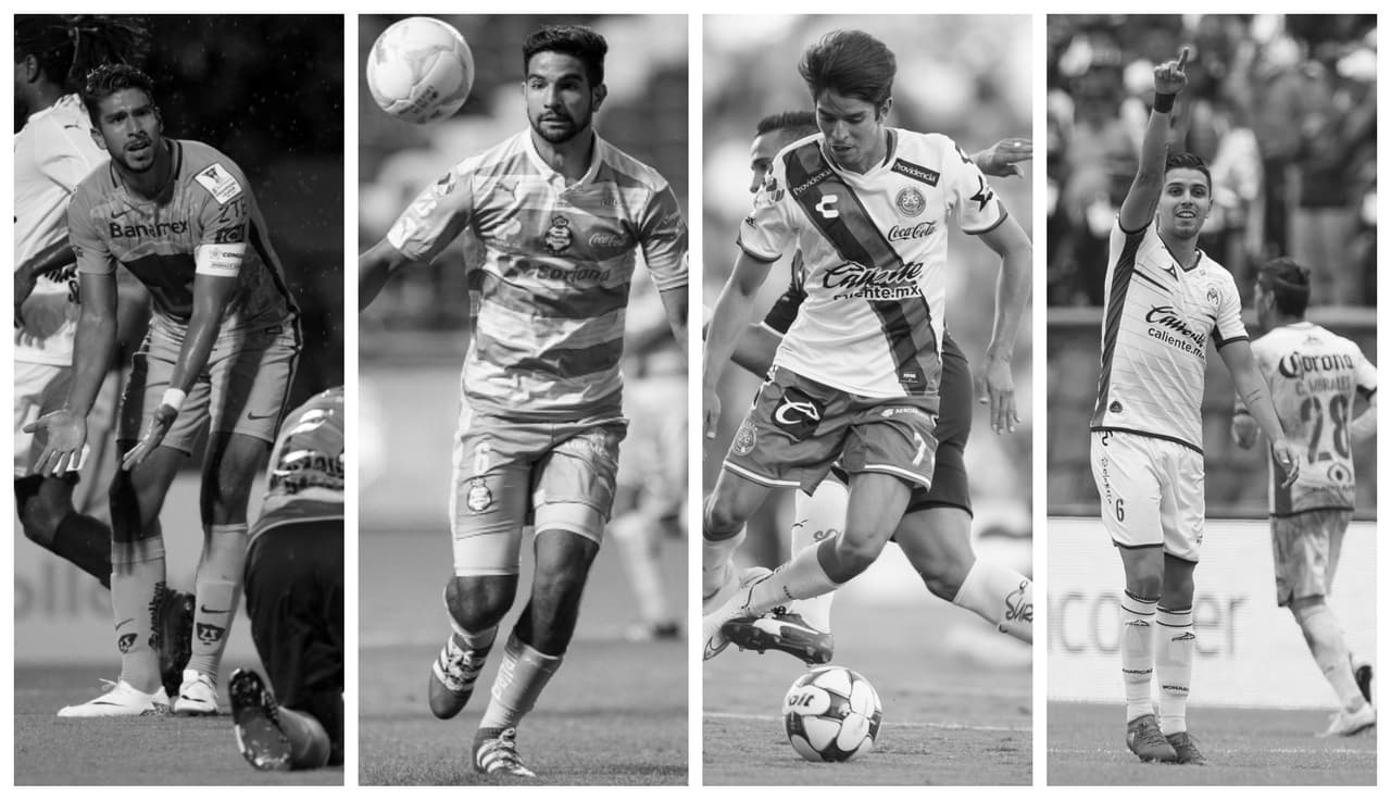 Herrera, De Buen, Orrantia y Cabrera: no han logrado madurar futbolísticamente.