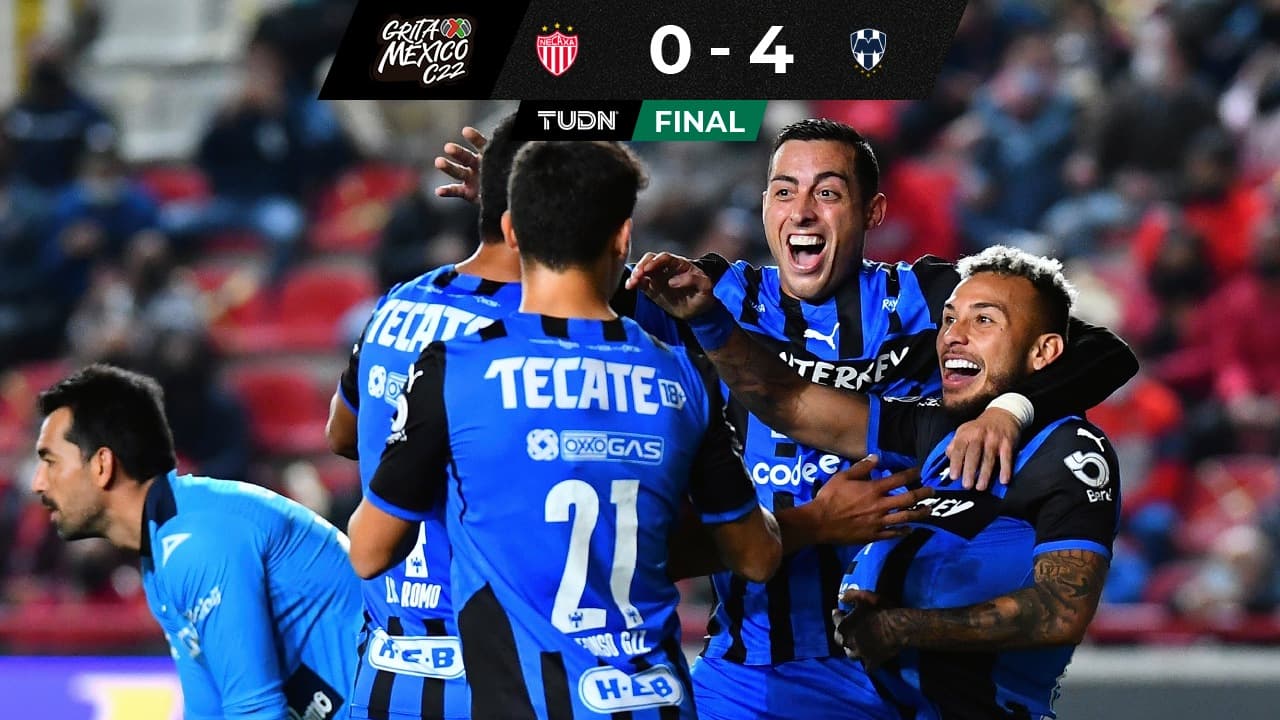 Rayados le pasa por encima a un Necaxa sin pies ni cabeza