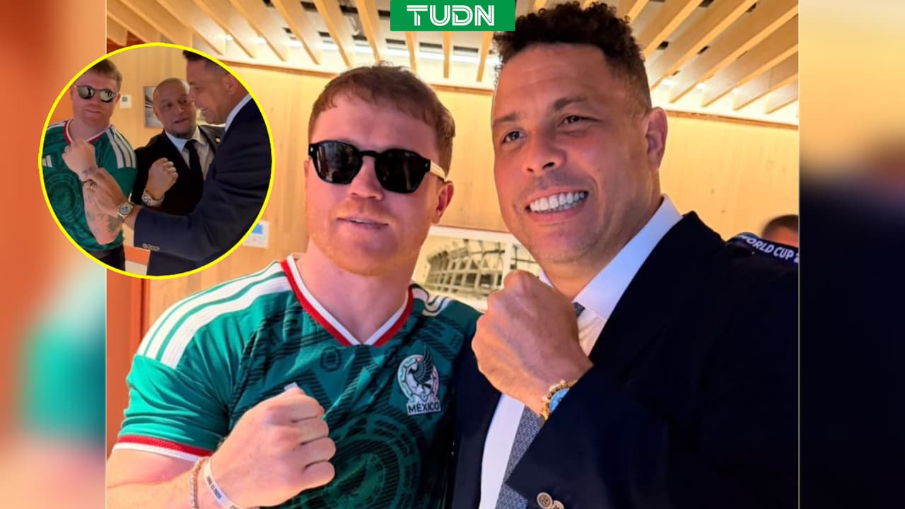 Saúl ‘Canelo’ Álvarez y Ronaldo se encuentran en el México vs. Sudáfrica