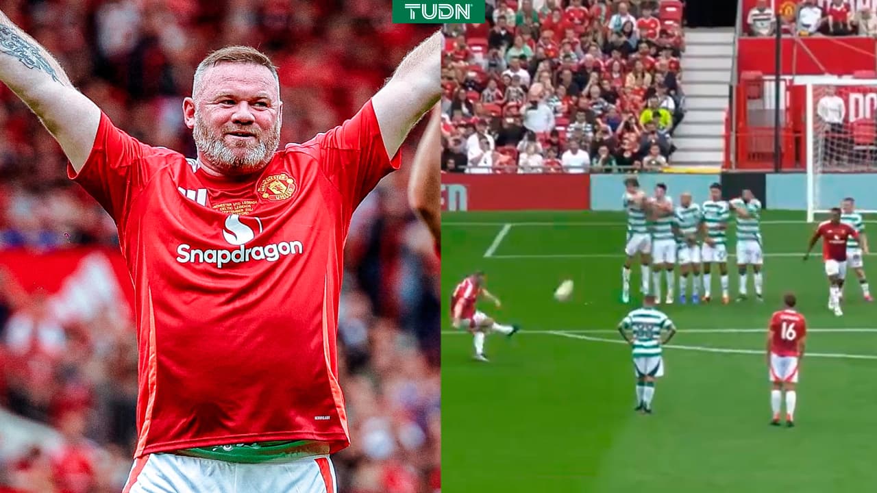 Wayne Rooney 'calla' críticas por su apariencia con un golazo en su regreso al United