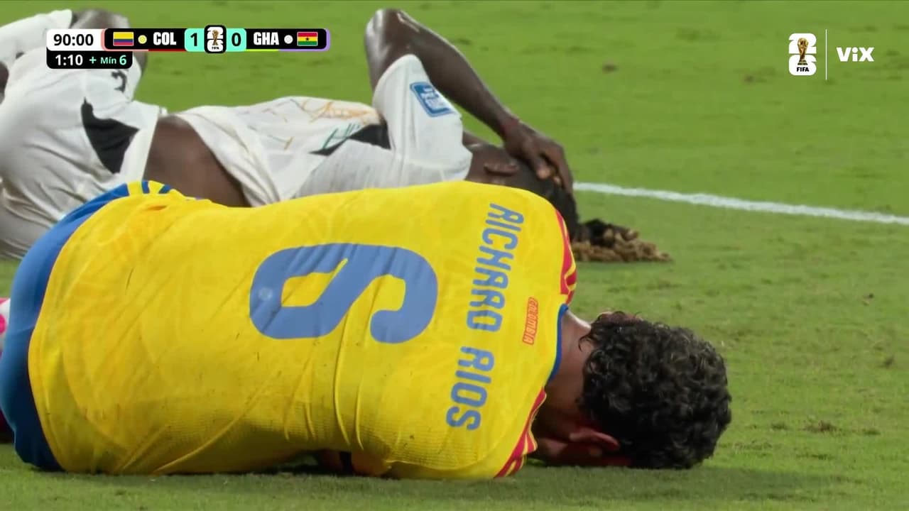 ¡Ese era el gol del boleto para Colombia vs. Ghana de no ser por esta falla!
