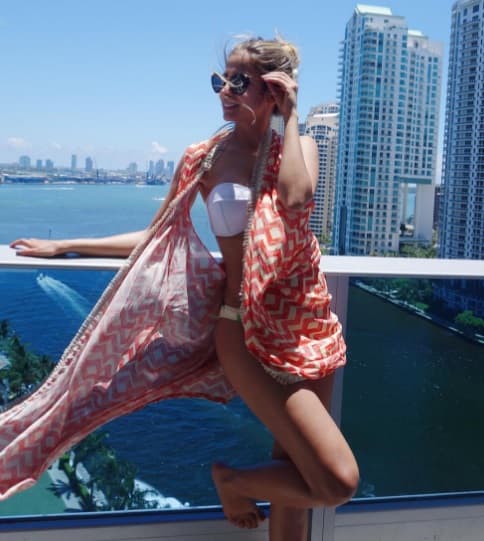 La bella modelo se encuentra en Estados Unidos apoyando al combinado colombiano y a su esposo Santiago Arias.