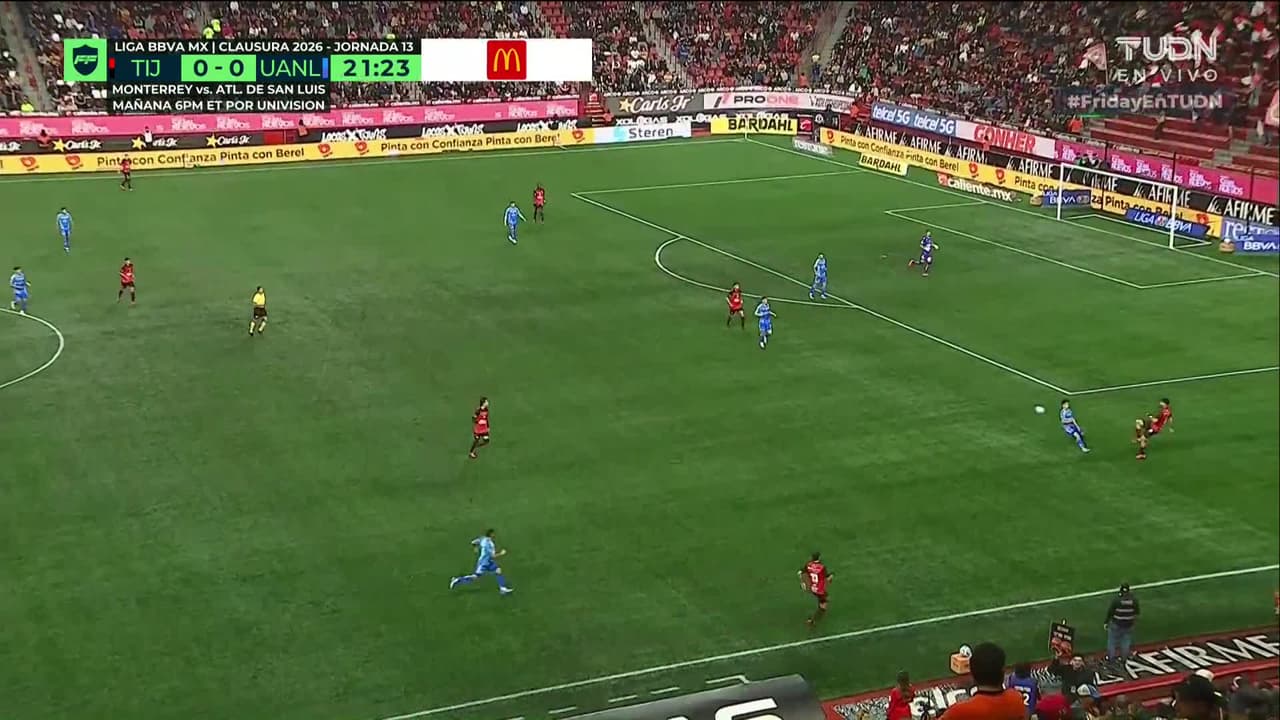 ¡GOL!  anota para Club Tijuana. Kevin Castañeda