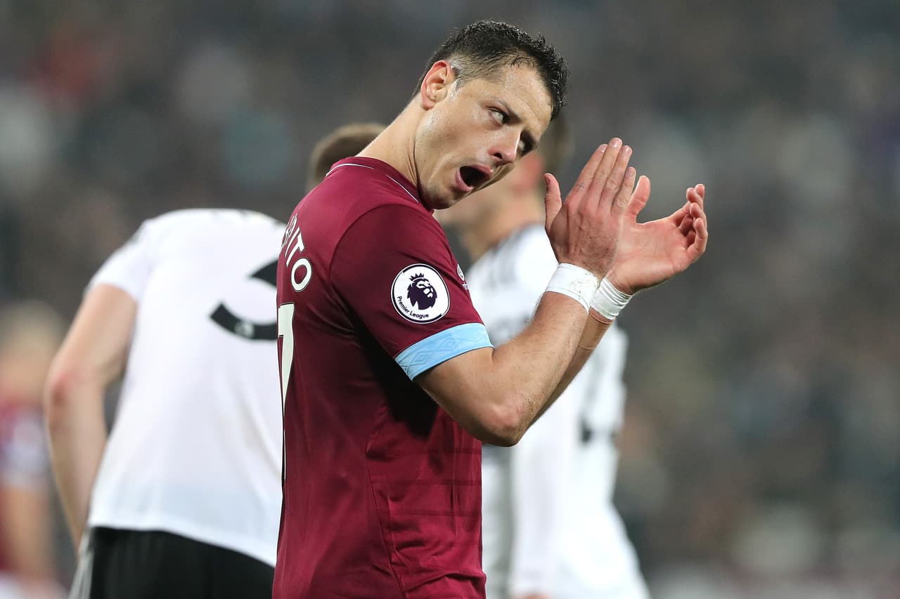 Javier Hernández: aunque jugó ante Fulham, en la derrota con Manchester City se quedó en el banco de suplentes sin sumar minutos. El Chicharito estará disponible una vez más para el West Ham en el partido del sábaco contra Newcastle United.
