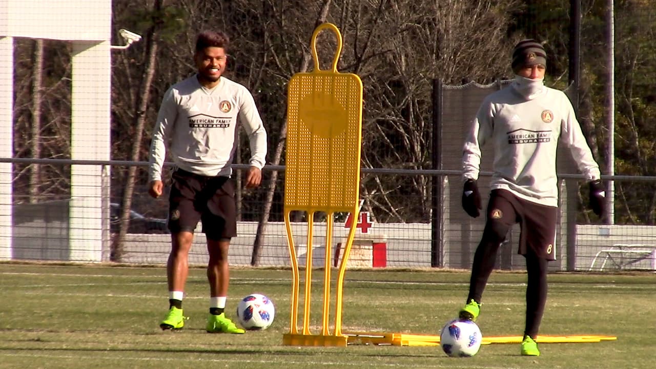 Josef Martínez y Ezequiel Barco se entrenan con miras a la gran final de la MLS.