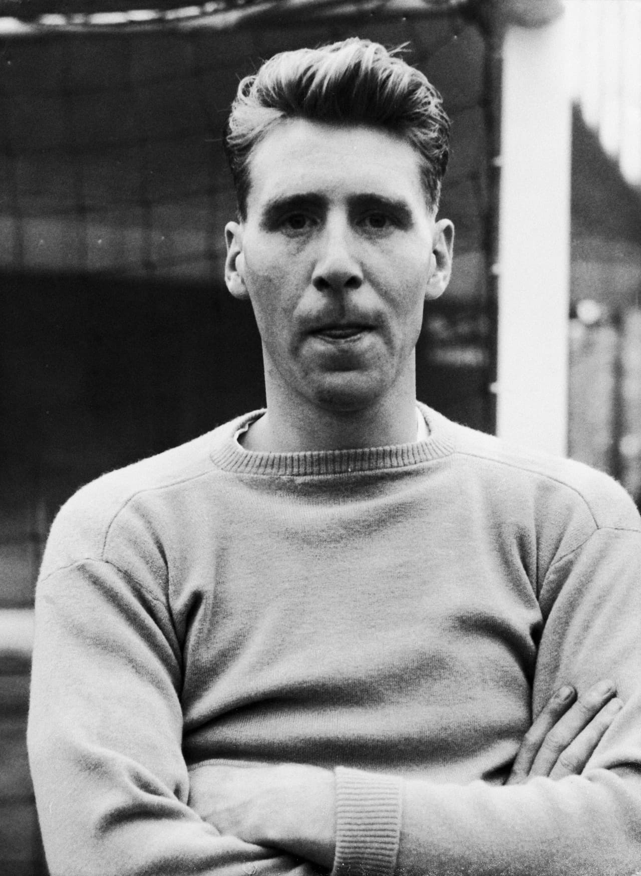 Colin Mc Donald, del Burnley (en la foto), defendió el arco inglés en 1958 quedando fuera en primera ronda. Gilbert Merrick fue el arquero en 1954, llegando hasta cuartos de final contra Uruguay.