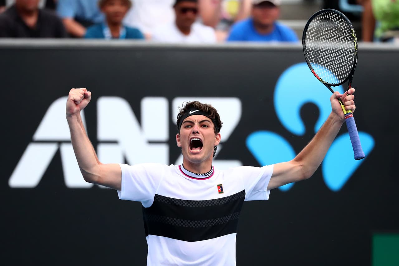 Taylor Fritz logró un importante triunfo contra el francés Gael Monfils por 6-3, 6-7 (8), 7-6 (6), 7-6 (5).