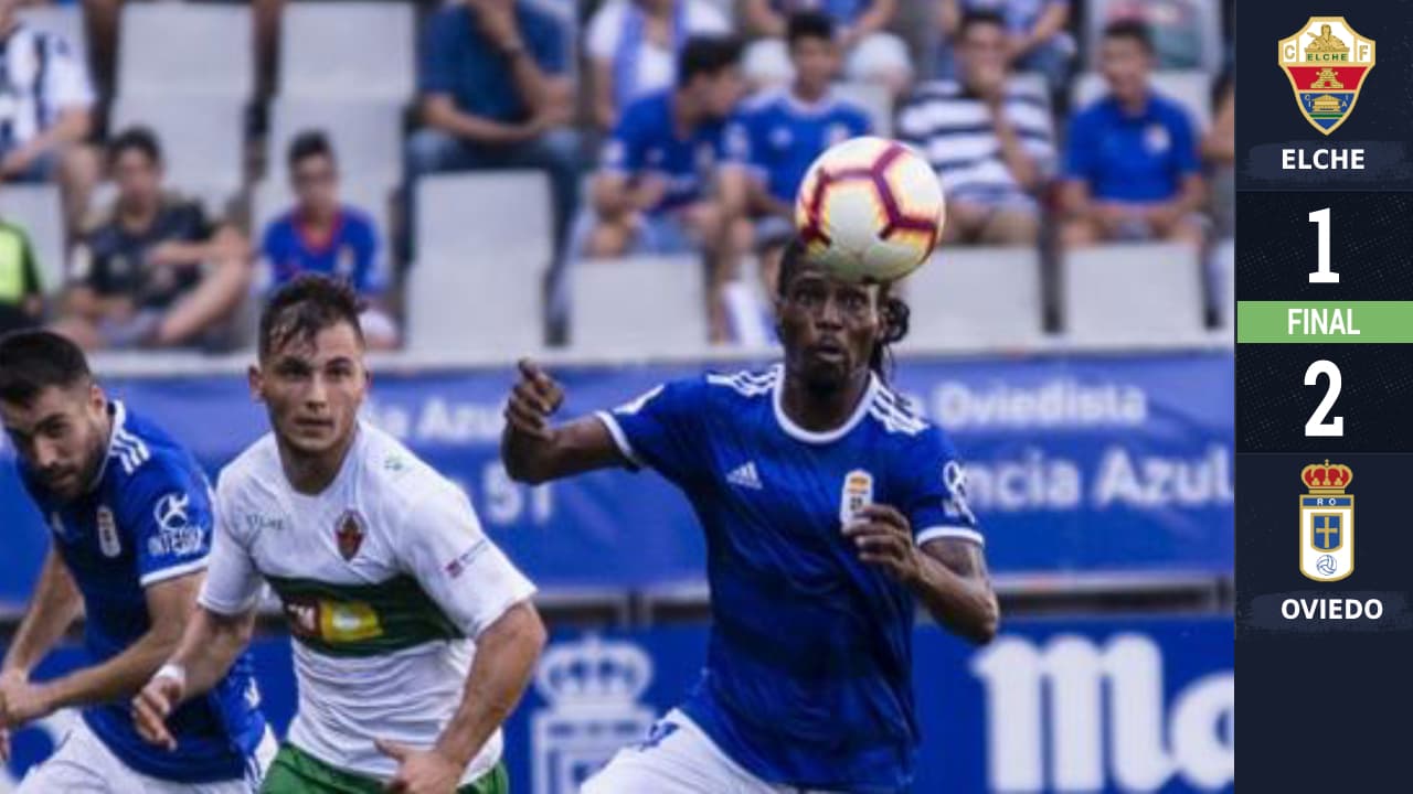 El Elche se queja de que el primero del Oviedo fue offside.