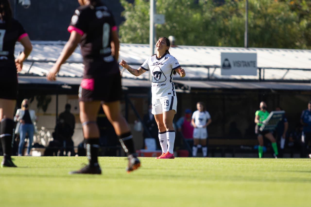 Pumas y Rayadas empatan en la ida de los Cuartos de Final | Las universitarias marcaron el 1-1 en los últimos minutos del juego en Cantera.