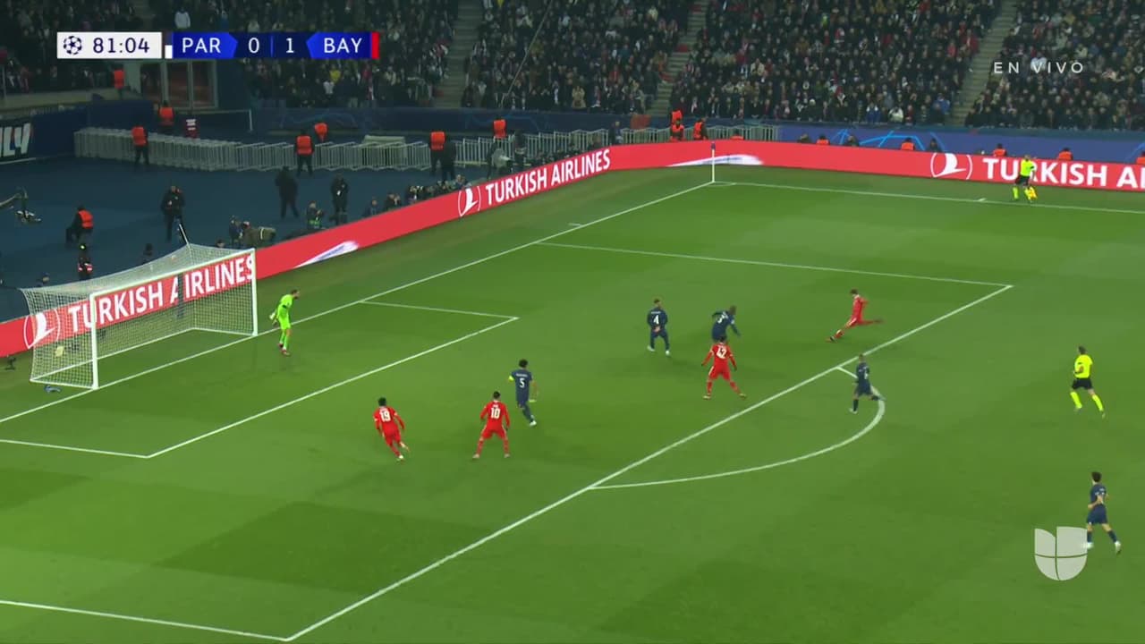 ¡GOL!  anota para Paris Saint-Germain. Kylian Mbappé